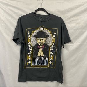 Breaking Bad Heisenberg gray Men’s tee in size Large Bryan Cranston